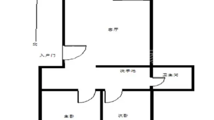 急租 九州花园 两居室  家具家电齐全 拎包入住 房源采光好