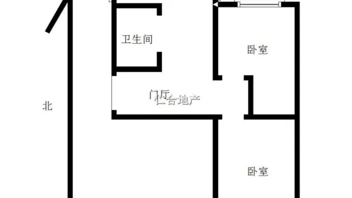 府北社区 2室1厅1卫 精装修 配套齐全 66平