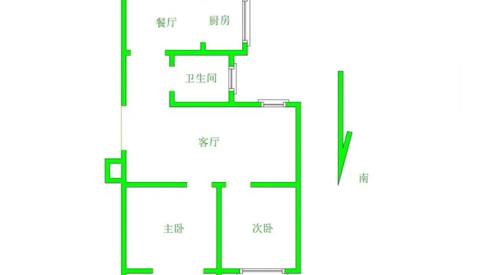 启明安居小区 2室 精装修 74平