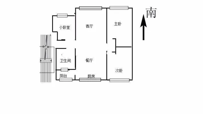 急！沃尔玛旁。精装修2房 拎包入住 2600月