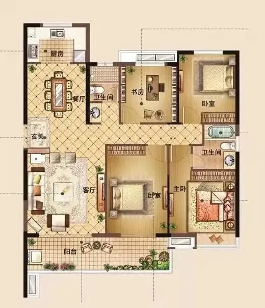 万科商圈 近青秀万达 全新轻奢四房 户型通透采光好 带车位