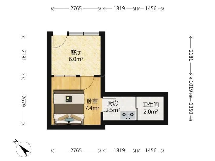 泉舜 正大旁 宝龙城市广场 精装修一室 可拎包入住 押一付一