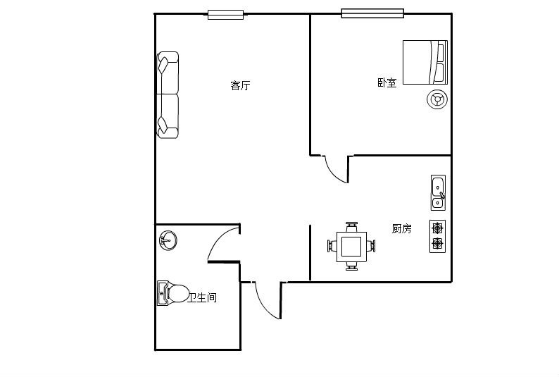 柏林四季,柏林四季，一室一厅，设施齐全，随时入住1