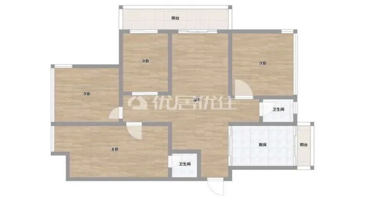 万科城滨湖路小学旁户型方正。