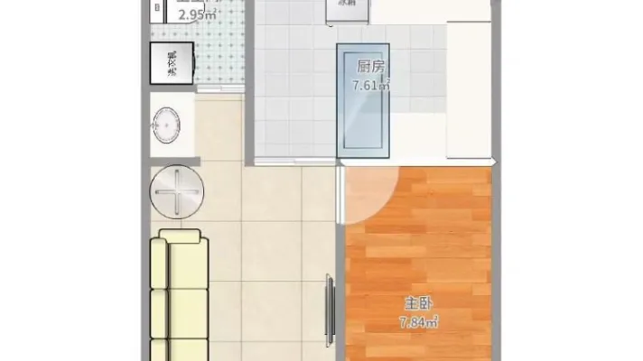 新中医院 万达白马湖外国语学院 丁玲公园 正规一房出租