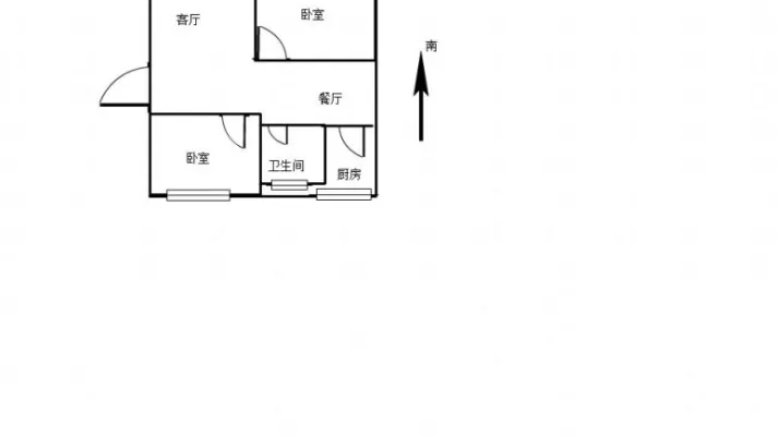 广成花园B区 两室两厅 家具家电齐全 月租1200