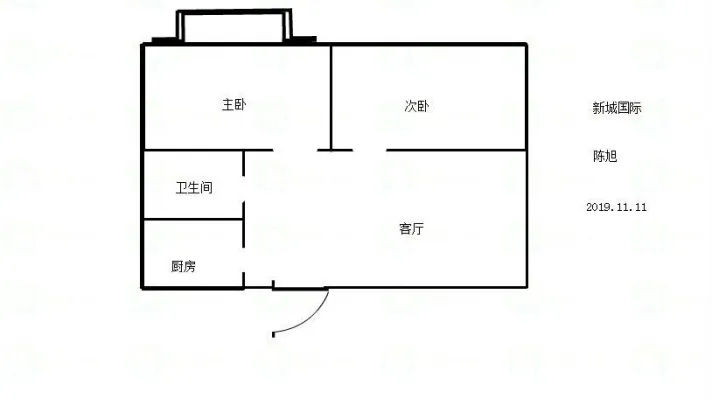 金地新天地 2室2厅1卫 82平 电梯房 家具家电齐全