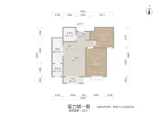 九原|富力城2室2厅1卫出租|买房租房佣金全返