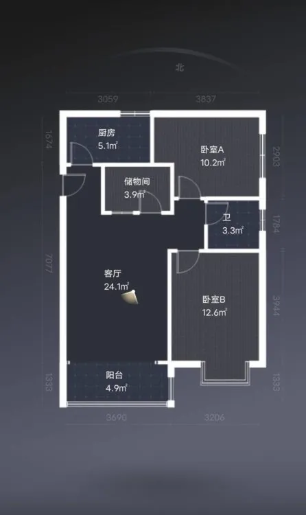 团城山苏州路佳木198精装电梯两房。拎包入住。小区自带公园