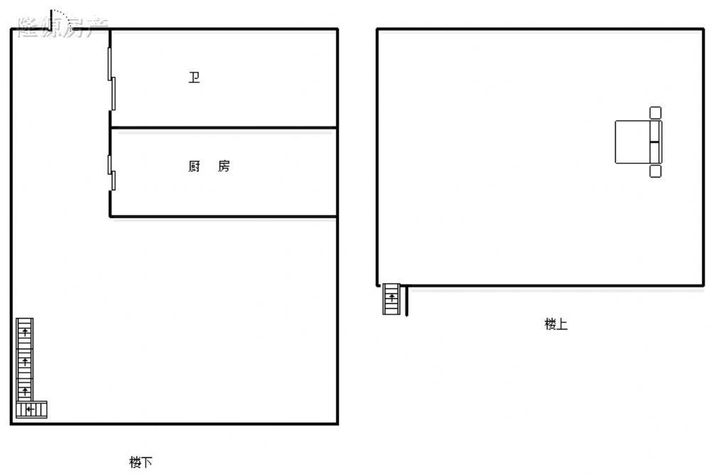 景程,景程 南门复式 2室 干净 整洁 拎包入住 随时入住1