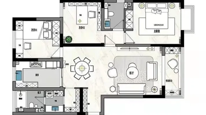 湿地公园公务员二十中附近 清水湾精装两居齐全拎包住随时看