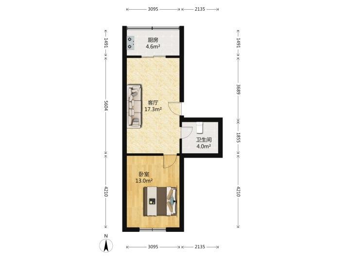 多套 诚德 桑提亚纳 双气 带全套家具家电850元 随时看房-诚德桑提亚纳租房