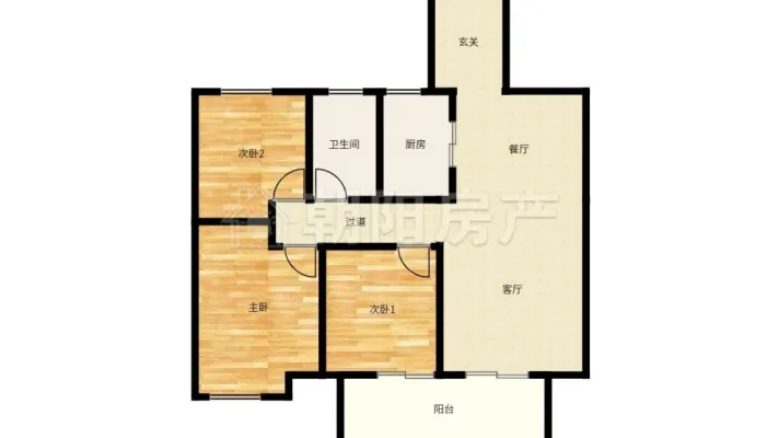 淮河新城 2室2厅1卫 88平 精装修 电梯房 拎包入住