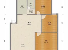 鱼峰|恒大城2室2厅1卫出租|买房租房佣金全返