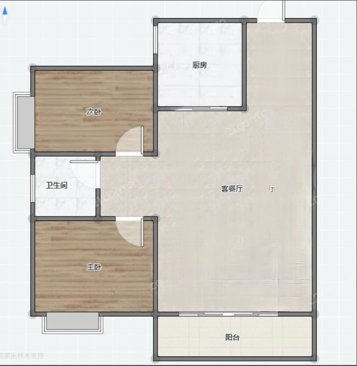 月伴湾 精装两室 家具家电齐全 领包即住 随时看房-金地月伴湾一期租房