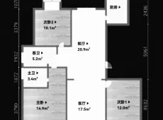 蜀山|天玥中心3室2厅2卫出租|买房租房佣金全返