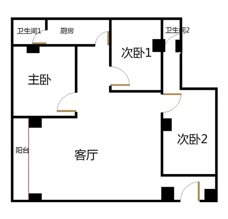 市中心摩尔城  文化宫电梯四室二厅二卫精装修家具家电齐全出租-大金新百租房