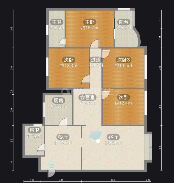 东怡苑小区 4室3厅2卫 135平-东怡苑租房