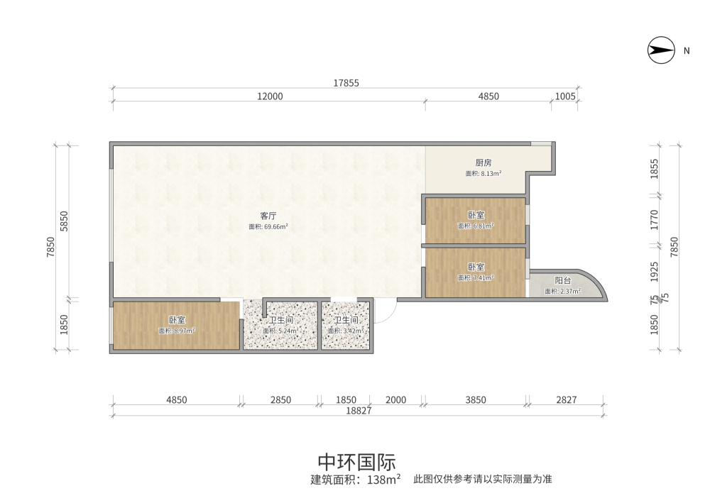 一宫环岛，周边设施齐全，出行方便，看房提前约时间-中环国际租房