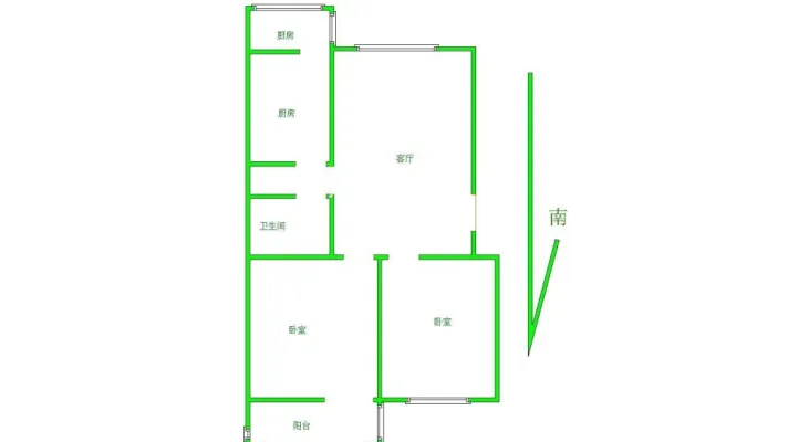 王府井  南八街坊 2室1厅1卫 精装修 南北通透