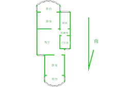 涧西|中侨绿城2室1厅1卫出租|买房租房佣金全返