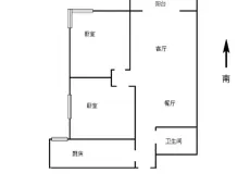 崆峒|百兴国贸2室2厅1卫出租|买房租房佣金全返