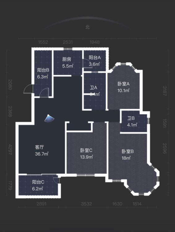 大发一期 洋房 中间楼层 家具家电齐全 包物业费-大发宜景城一期租房