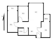 赛罕|民富家园2室2厅1卫出租|买房租房佣金全返