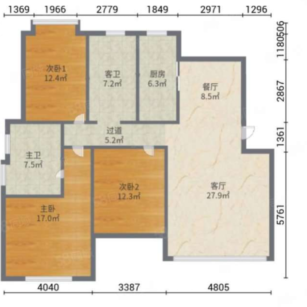 精装修带全套家具家电！胜大花园5楼140平，现房-胜大花园芙蓉园租房