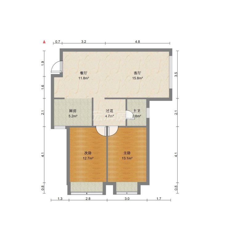 万达 城投格林庭院 精装修 拎包入住2室2厅 随时可看-格林庭院租房