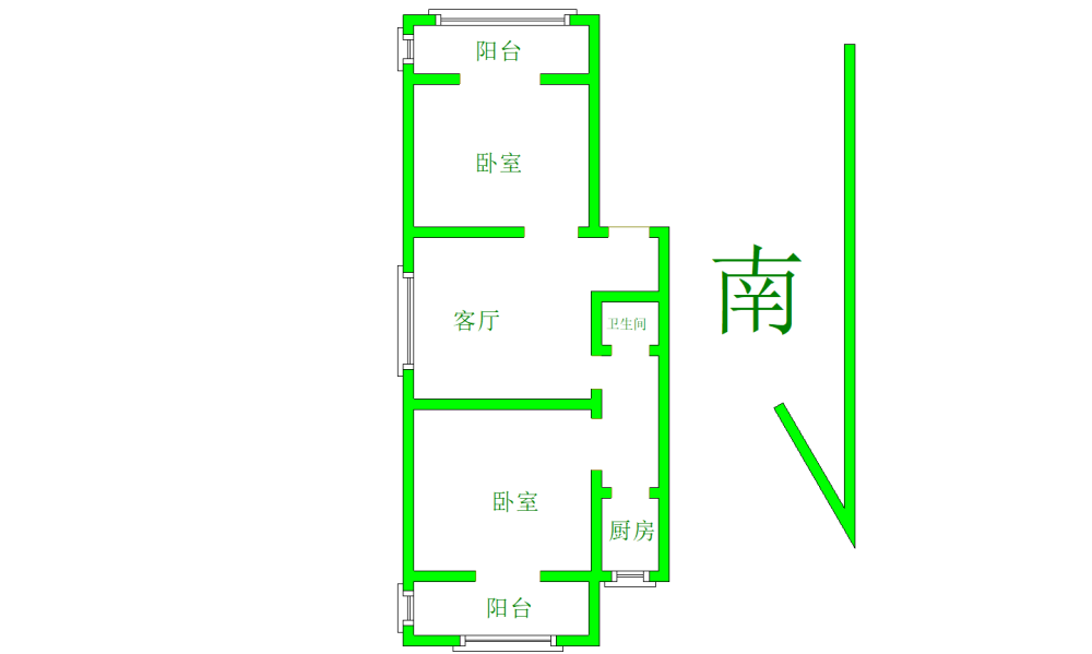 三号街坊 低楼层 两室 精装 拖二中附近 郑州路 拎包入住-三号街坊租房