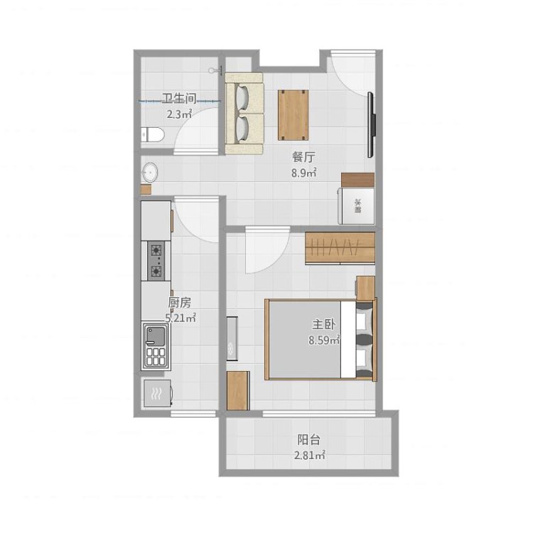 河西电梯房公寓，一室，550，不短租-隆平国际租房