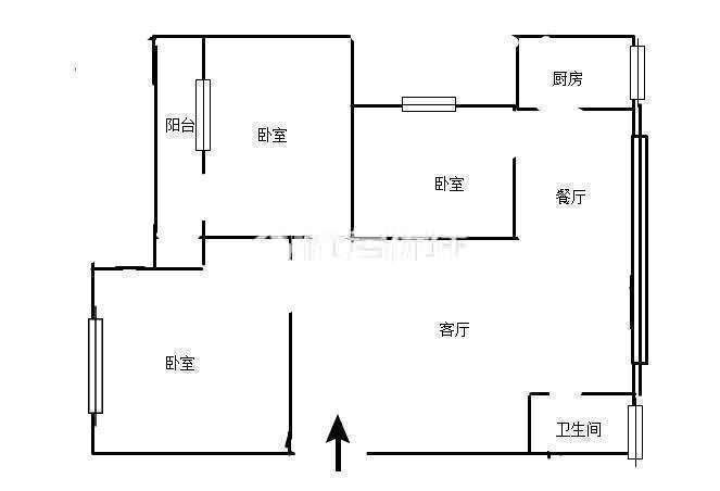 实图！实价！江北车站旁精装电梯大三房 家具家电齐全 拎包入住-巴运大厦租房