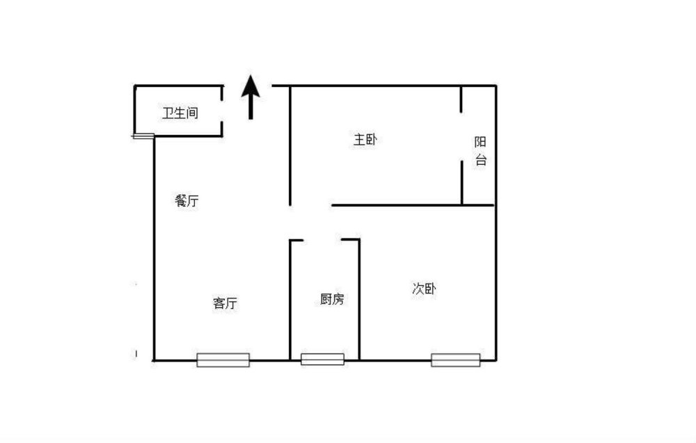 一中旁 电梯精装两房 拎包入住 看房方便-梅林国际租房