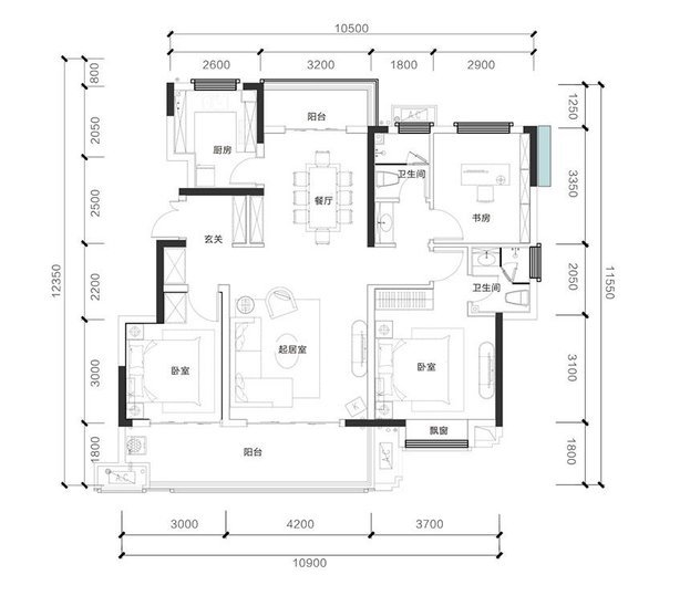 白云和园三室带家具家具拎包入住，1500月看房方便-白云和园租房