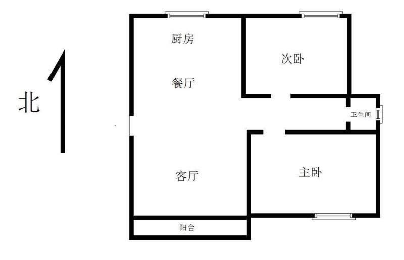 市中心华厦城旁3楼二室一厅家具家电齐全可以拎包即住-胜阳港租房