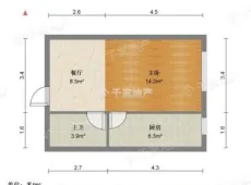 路北|悦富强城1室1厅1卫出租|买房租房佣金全返