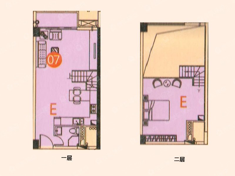 大壮国际广场1室1厅1卫朝南北精装出租1