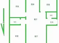 八一广场|世纪嘉园3室2厅2卫出租|买房租房佣金全返