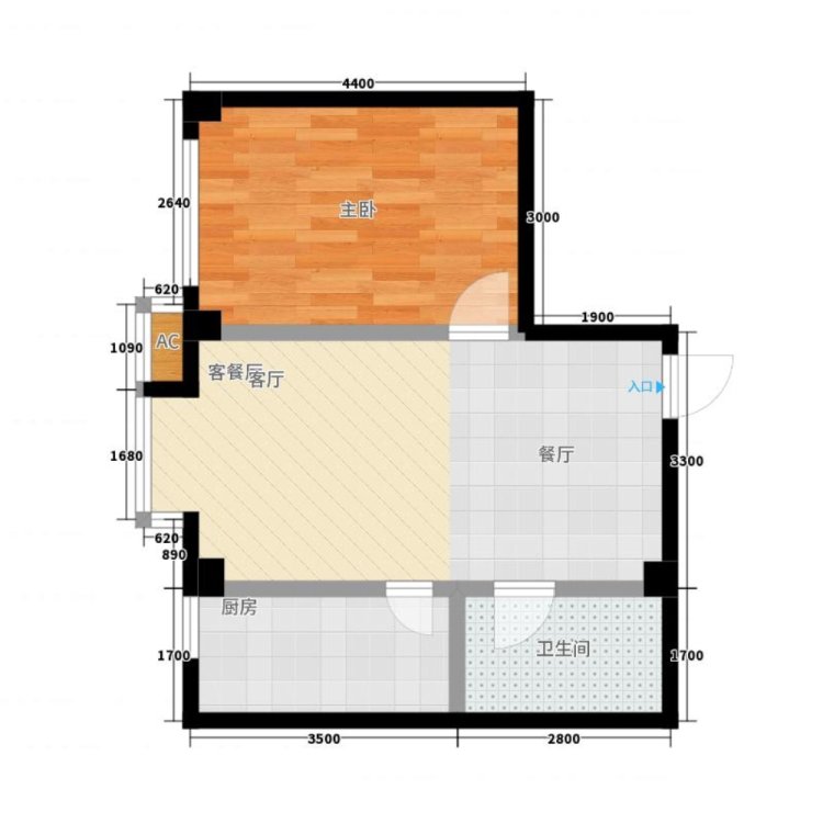 沈河 南塔 第五大道花园 一室一厅（单独客厅） 有煤气-第五大道花园租房