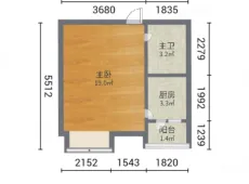 洛龙|东方今典水晶7号1室1厅1卫出租|买房租房佣金全返