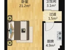 新城|都市邻里1室1厅1卫出租|买房租房佣金全返