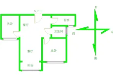 高开区|大美如园2室2厅1卫出租|买房租房佣金全返