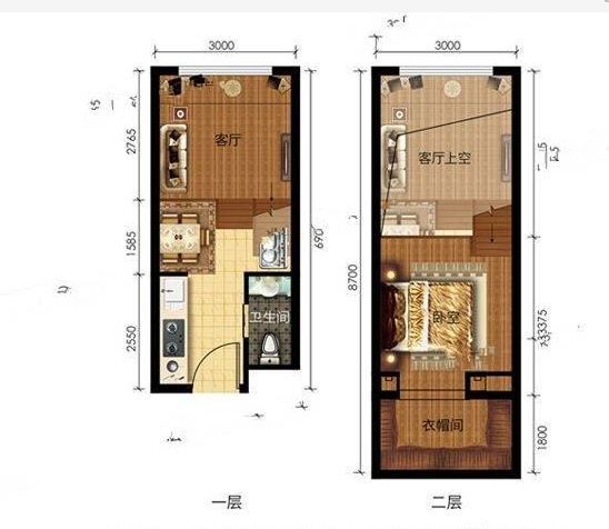 (免终街费）中东红街LOFT 上下两层 这有山后身 有投影-中东红街租房