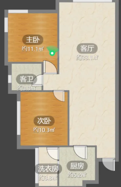 三江名都 带80平花园 电梯精装大两室 拎包入住 停车方便