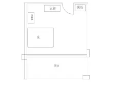 城中|温馨花园1室0厅1卫出租|买房租房佣金全返