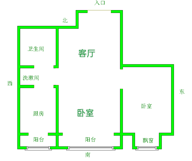 北购附近 电梯 精装一室 拎包入住-金域名邸租房