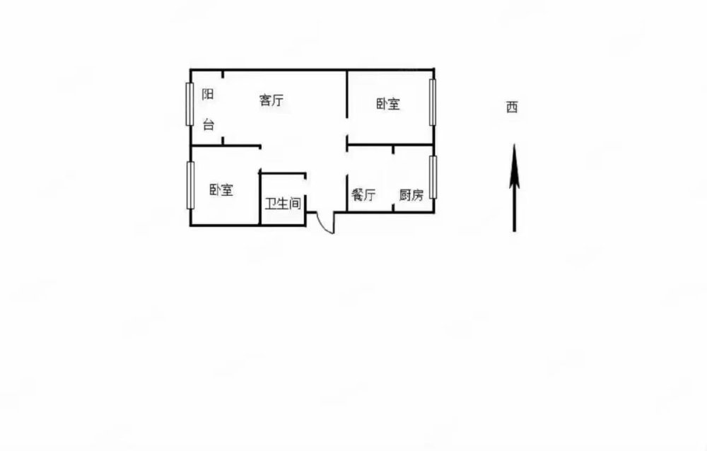 急租民馨家园两室一厅中间楼层简单家具拎包入住-民馨家园租房