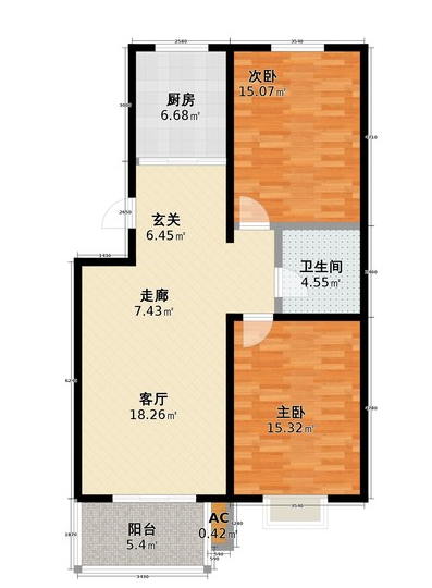 新华街回迁楼 电梯14楼  2室1厅1卫 70平-新华街租房