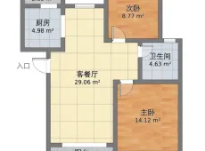 峨眉山|滨湖国际社区2室2厅1卫出租|买房租房佣金全返